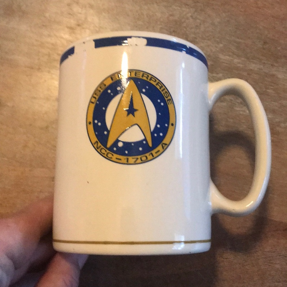 Star Trek UUS enterprise vintage mug 1993